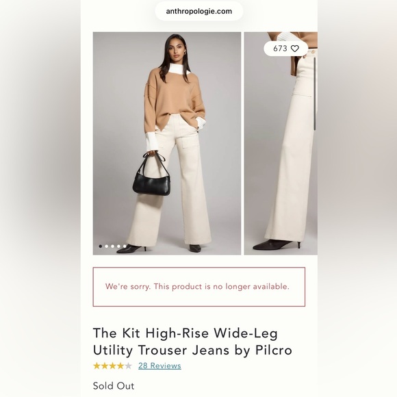 Pilcro Mint Green Wide Leg Jeans - Picture 12 of 12